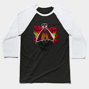 Moth Memento Mori Baseball T-Shirt